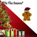 Christmas Decoration Tinsel Gingerbread Man X 1 11cm x 16cm Gingerbread Man