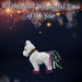 Christmas Decoration Tinsel Unicorn X 1 25cm x 22cm White Unicorn 25cm