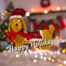 Christmas Decoration Tinsel Sausage Dog X 1 25cm x 11cm Dog 25cm