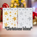 Christmas Stickers Glitter Stars 2 Varied Designs X 1 42cm x 30cm Gold, Silver