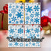 Christmas Stickers Glitter Snowflake X 1 42cm x 30cm Ice Blue