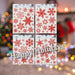 Christmas Stickers Glitter Snowflake Sticker Set X 1 42cm x 30cm Red