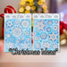 Christmas Stickers Glitter Snowflake 2 Varied Designs X 1 42cm x 30cm Blue