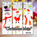 Christmas Stickers 3 Varied Designs X 1 15cm x 55cm Christmas Themed