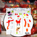 Christmas Stickers 3 Varied Designs X 1 15cm x 55cm Christmas Themed
