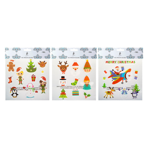 Christmas Stickers 3 Varied Designs X 1 20cm x 20cm Christmas Themed