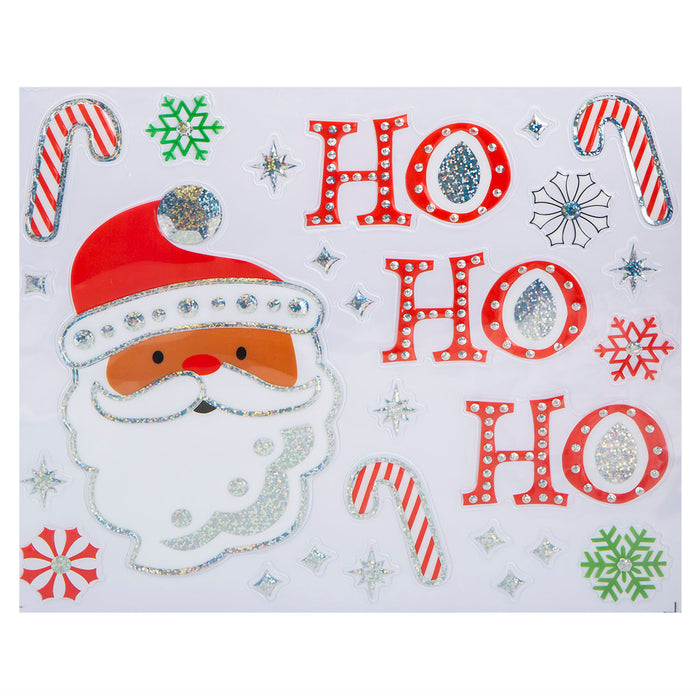 Christmas Stickers 4 Varied Designs X 1 29cm x 25cm Christmas Themed