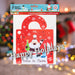 Santa Stop Here Window & Door Signs X 1 28cm x 21.5cm x 2cm Red