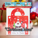 Santa Stop Here Window & Door Signs X 1 28cm x 21.5cm x 2cm Red