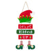 Christmas Sign Elfed Up Decoration Gift 45cm x 21cm Multicolour X 1