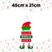 Christmas Sign Elfed Up Decoration Gift 45cm x 21cm Multicolour X 1