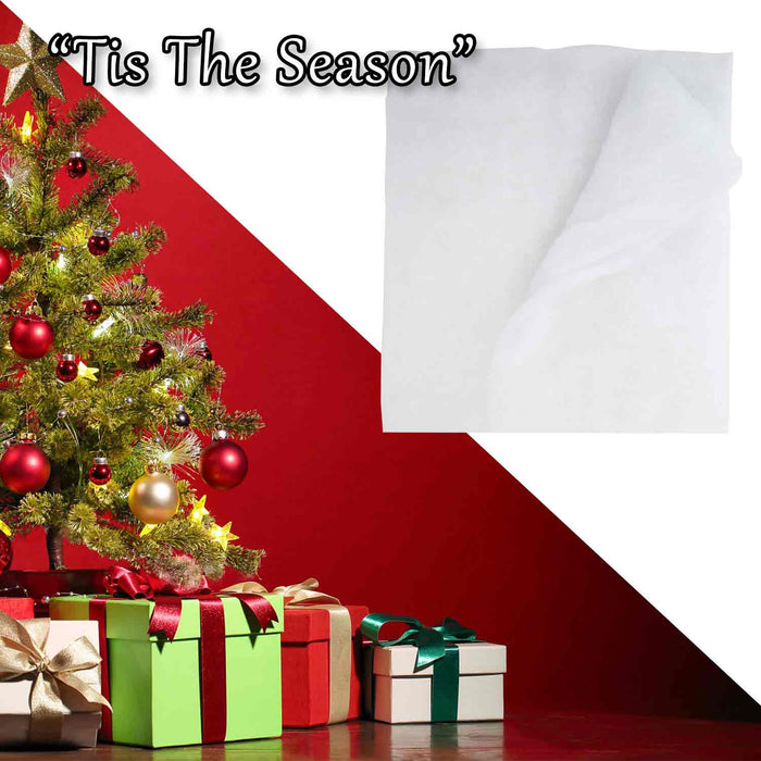 Christmas Snow Blanket Christmas Decoration X 1 50cm x 100cm White