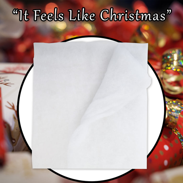 Christmas Snow Blanket Christmas Decoration X 1 50cm x 100cm White