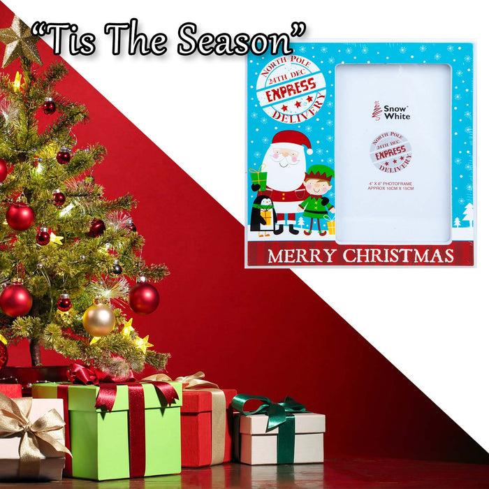 Christmas Photo Frame 4 X 6 picture Inch Frame X 1 10cm x 15cm Christmas Themed