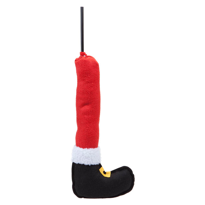 Christmas Santa Leg Decoration 56cm x 25cm Red X 1