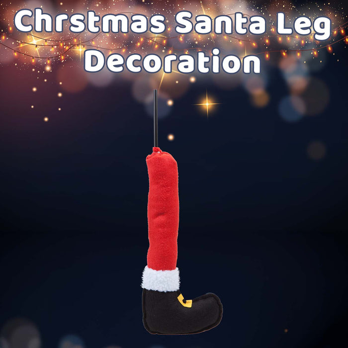 Christmas Santa Leg Decoration 56cm x 25cm Red X 1