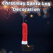 Christmas Santa Leg Decoration 56cm x 25cm Red X 1