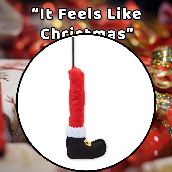 Christmas Santa Leg Decoration 56cm x 25cm Red X 1