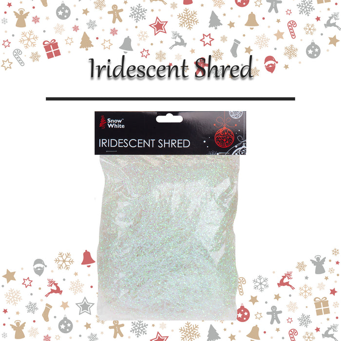 Christmas Decoration Iridescent Shred X 1 Iridescent Shred Iridescent