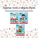 Christmas Craft Set 3 Xmas Themed Designs X 1 17cm x 12.5cm x 3cm