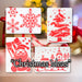 Christmas Stencils Xmas Crafts 2 Varied Designs X 1 36cm x 23.1cm x 0.1cm Red