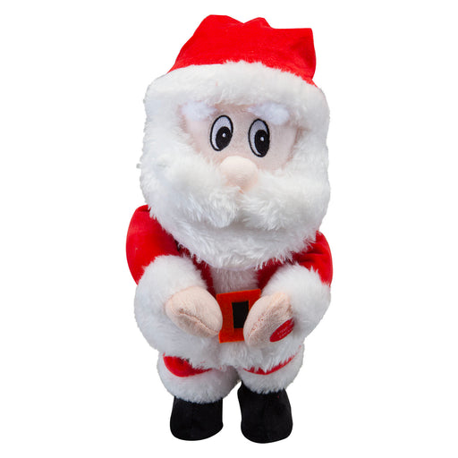 Dancing Singing Santa Christmas Decoration X 1 28.2cm x 12.8cm x 11.2cm Red