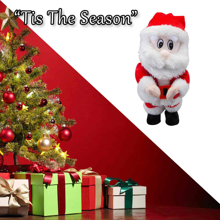 Dancing Singing Santa Christmas Decoration X 1 28. 2cm x 12. 8cm x 11. 2cm Red