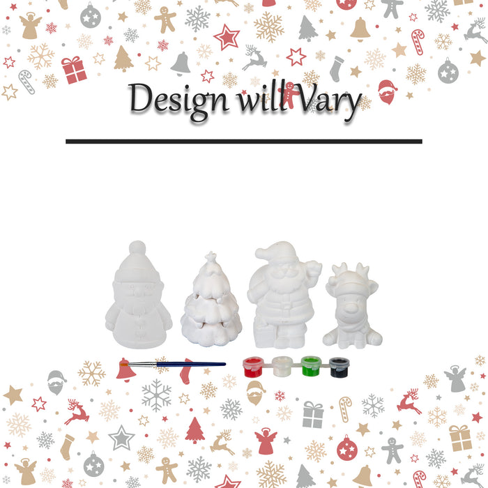 Christmas Paint Set X 2 Design will Vary White