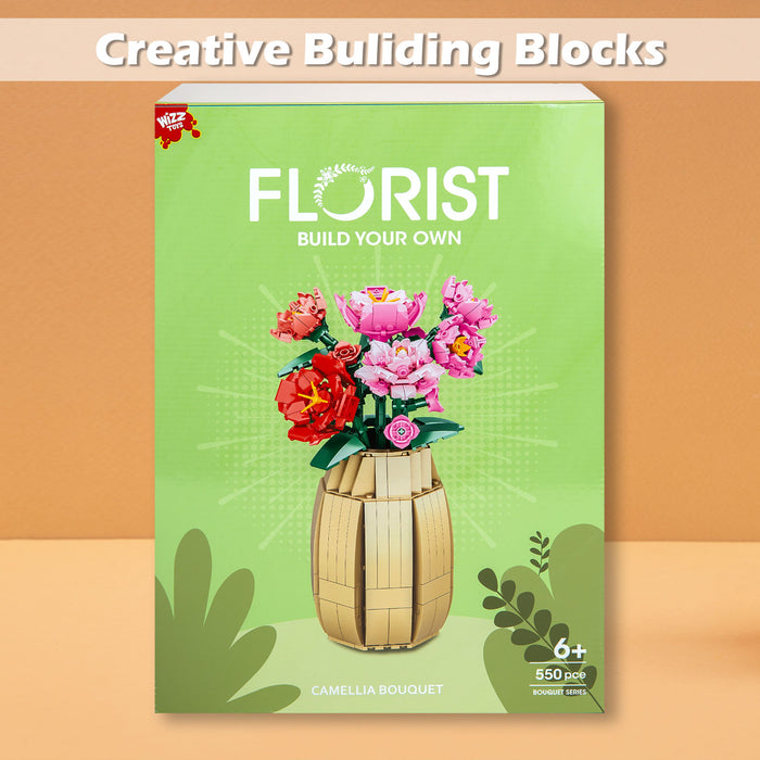 Camillia Building Block Flower Bouquet Set 28cm x 23cm Multicolour X 1