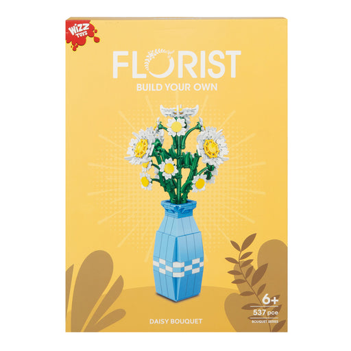 Daises Building Block Flower Bouquet Set 26cm x 20cm Multicolour X 1