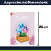Rose Building Block Flower Bouquet Set 26cm x 20cm Multicolour X 1