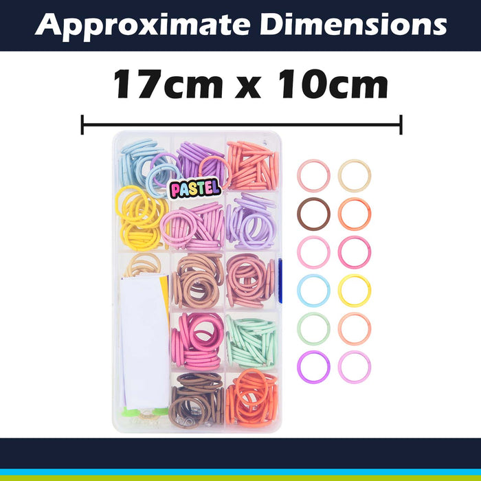 Loom Bands Pastel 250 Piece Set In Clear Box Multi - 17cm x 10cm