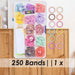 Loom Bands Pastel 250 Piece Set In Clear Box Multi - 17cm x 10cm