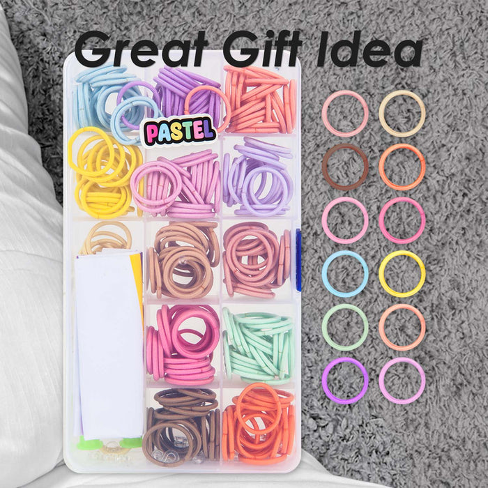 Loom Bands Pastel 250 Piece Set In Clear Box Multi - 17cm x 10cm