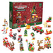 Christmas Building Block Advent Calendar - 24 Designs - 5cm - Festive