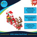 Christmas Building Block Advent Calendar - 24 Designs - 5cm - Festive