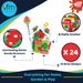 Christmas Building Block Advent Calendar - 24 Designs - 5cm - Festive