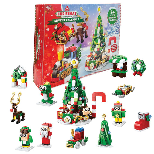 Building Blocks Advent Calendar - 24 Changeable Figures-Christmas Toy