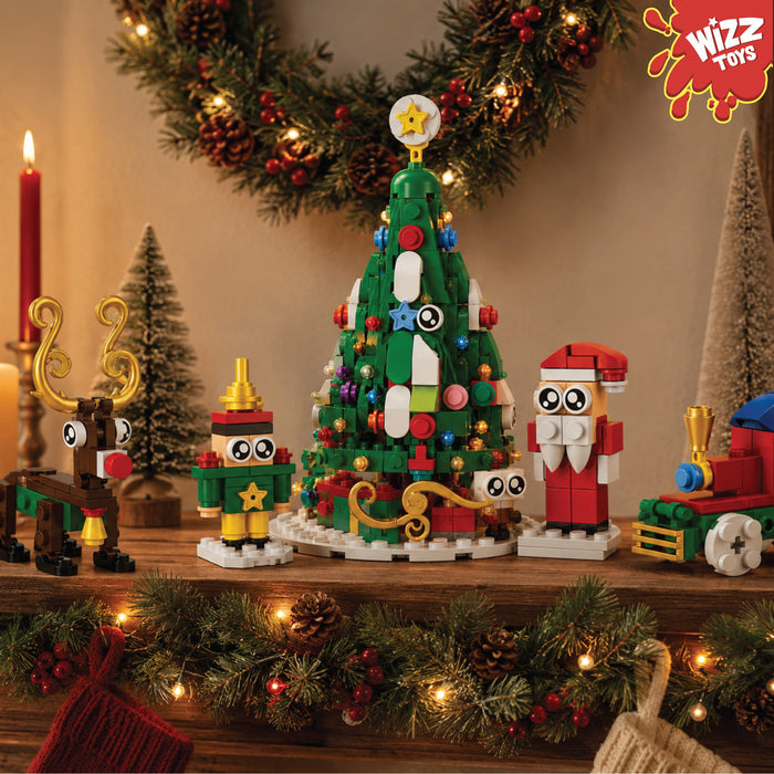 Building Blocks Advent Calendar - 24 Changeable Figures-Christmas Toy