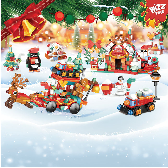 Mini Brick Advent Calendar - 24 Festive Figures - Christmas Toy