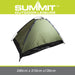 Dome Tent 4 Person Taped seams, Built in groundsheet  Blue/Black 4 Person