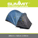 Dome Tent 2 Person Double Skin Taped seams, Built in groundsheet  Indigo Blue