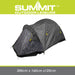 Dome Tent 2 Person Double Skin Taped seams, Built in groundsheet  Slate Grey