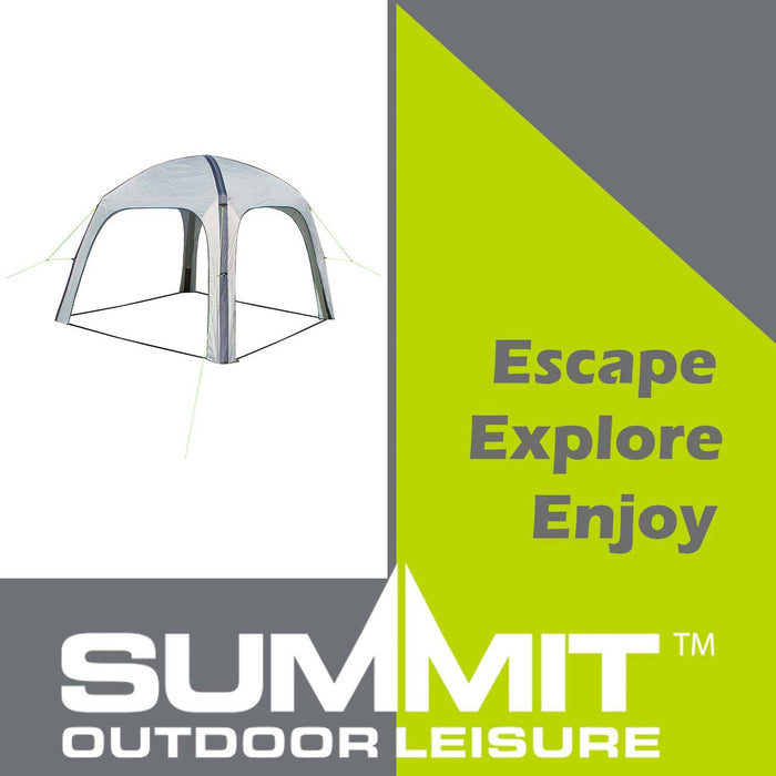 Inflatable Shelter Durable- Carry Bag Fast Easy Inflate 3m x 3m Grey