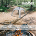 Inflatable Shelter Durable- Carry Bag Fast Easy Inflate 3m x 3m Grey