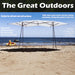 Sun Shade 2-6 People Cooling Material- 4 Position Umbrella Function  White 2-6