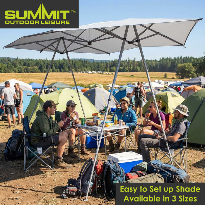 Sun Shade | 4-8 Person | Cooling Material | 4 Position | White