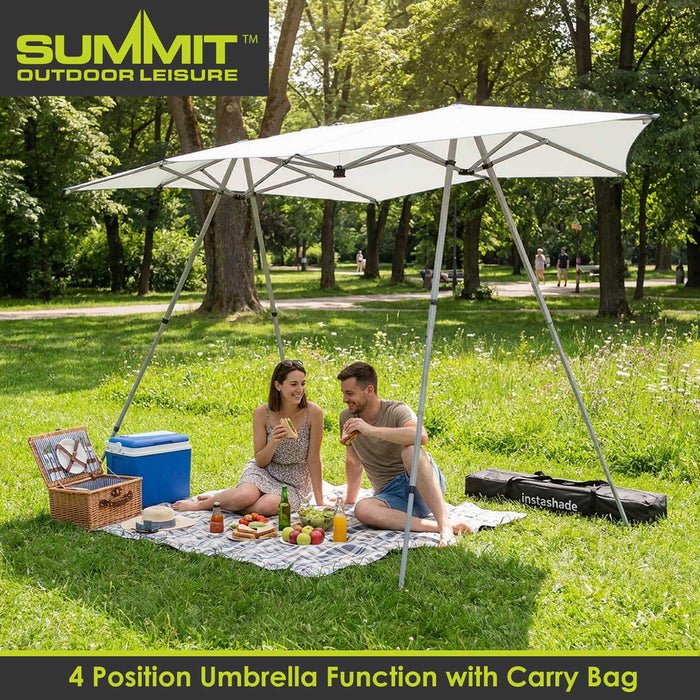 Sun Shade | 2-6 Person | Cooling Material | 4 Position | White