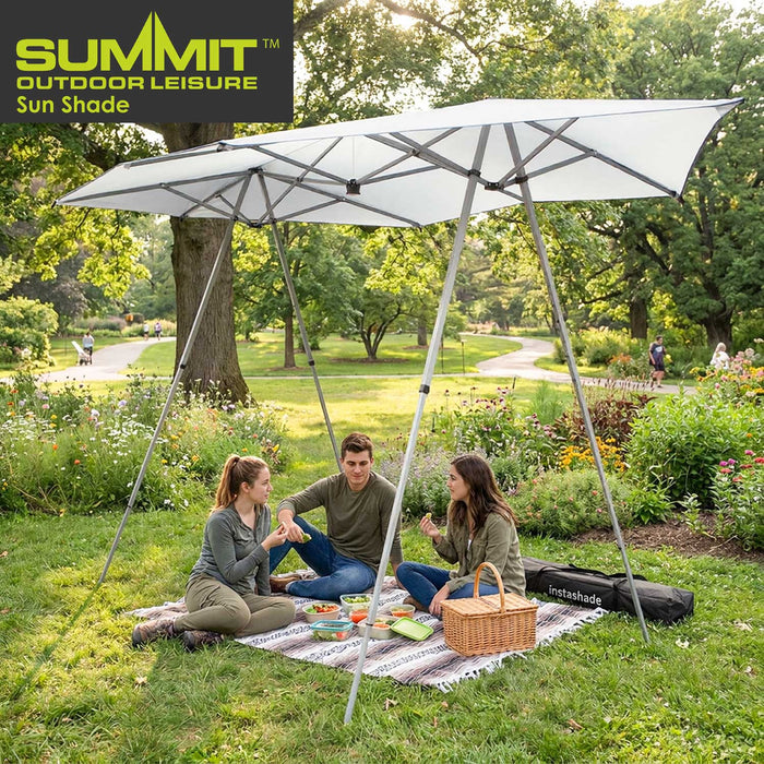 Sun Shade | 2-6 Person | Cooling Material | 4 Position | White