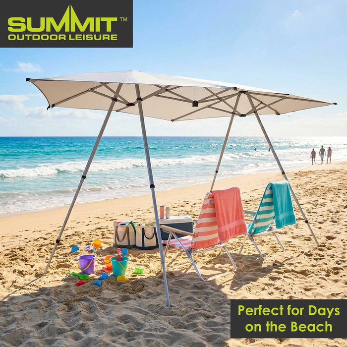 Sun Shade | 4-8 Person | Cooling Material | 4 Position | White